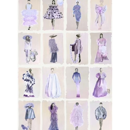 Cole & Son Tapete Couture Carousel - Lavender