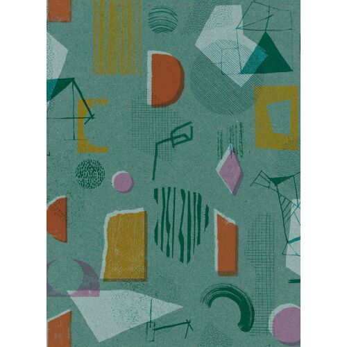 Tres Tintas Tapete Brave Partiture - Turquoise