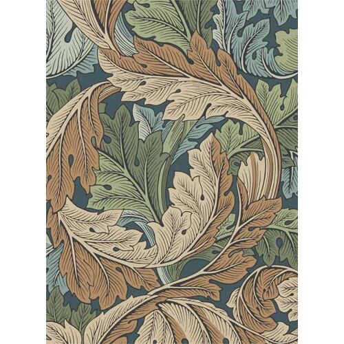 Tapete Acanthus von Morris & Co. - Slate Blue/ Thyme