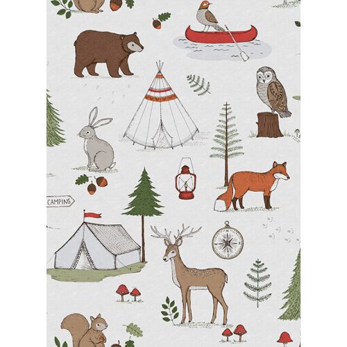 Kindertapete Camping Trip von Rebel Walls - Multi