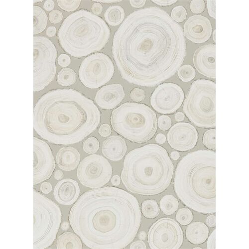 Holzscheiben Tapete Alnwick Logs von Sanderson - Ash