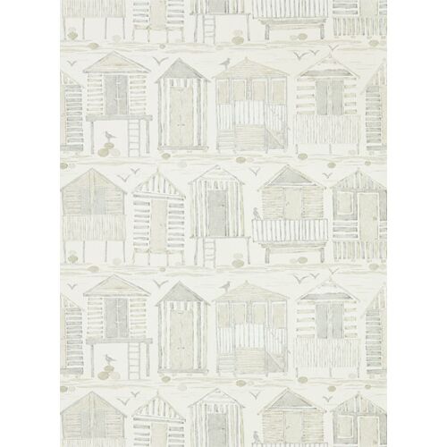 Strandhäuser Tapete Beach Huts von Sanderson - Driftwood