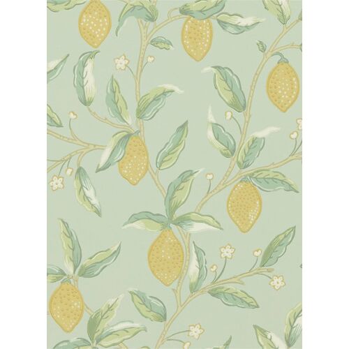 Zitronen Tapete Lemon Tree von Morris & Co. - Sage