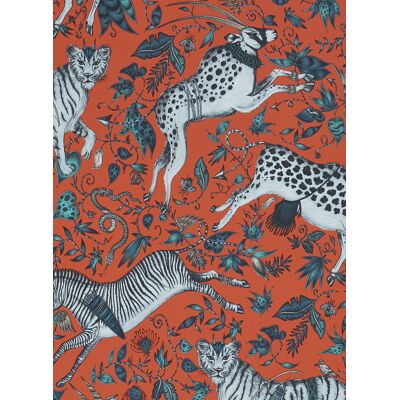 Clarke & Clarke Tapete Protea - Coral Clarke & Clarke Tapete Protea - Coral