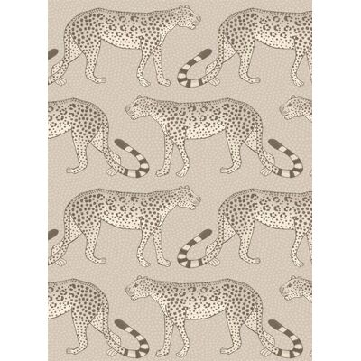 Tapete Leopard Walk von Cole & Son - Stone Tapete Leopard Walk von Cole & Son - Stone