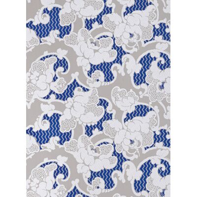 Florale Tapete Deauville von Isidore Leroy - Bleu Florale Tapete Deauville von Isidore Leroy - Bleu