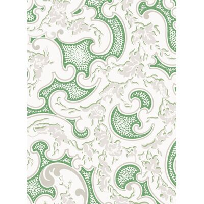 Florale Tapete Volutes von Isidore Leroy - Vert Florale Tapete Volutes von Isidore Leroy - Vert