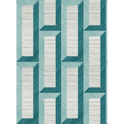 Arte International Tapete Biseau - Turquoise Teal Arte International Tapete Biseau - Turquoise Teal
