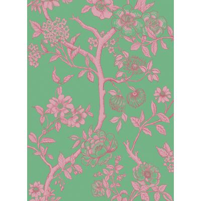 Cole & Son Tapete Paradise Tree - Emerald and Petal Pink Cole & Son Tapete Paradise Tree - Emerald and Petal Pink