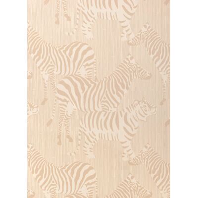 Majvillan - Safari Streifen Tapete - Dusty Beige - Tapete Majvillan - Safari Streifen Tapete - Dusty Beige - Tapete