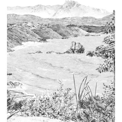 Isidore Leroy Tapete Euskadi - Grisaille Panel C Isidore Leroy Tapete Euskadi - Grisaille Panel C