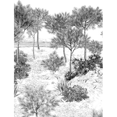 Wandbild Dune Gris von Isidore Leroy - Bahnen 4/5/6 Wandbild Dune Gris von Isidore Leroy - Bahnen 4/5/6