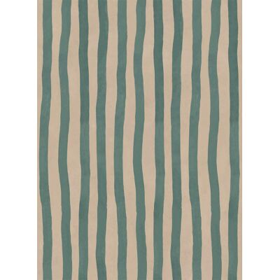 House of Hackney Tapete Artists Stripe - Euphorbia/ Alabaster House of Hackney Tapete Artists Stripe - Euphorbia/ Alabaster