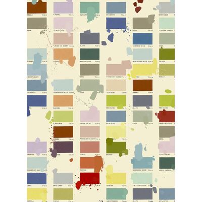 Cole & Son Tapete Coles' Colour Card - Coles' Palette Cole & Son Tapete Coles' Colour Card - Coles' Palette