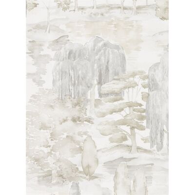 Baumtapete Waterperry von Sanderson - Ivory/ Stone Baumtapete Waterperry von Sanderson - Ivory/ Stone