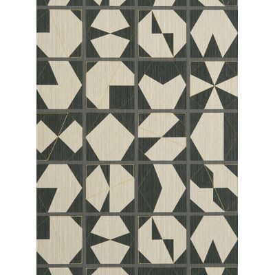Osborne & Little Tapete Kutani Vinyl - Copper/ Slate Osborne & Little Tapete Kutani Vinyl - Copper/ Slate