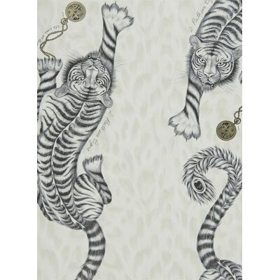 Clarke & Clarke Tiger Tapete Tigris von Clarke und Clarke - Monochrome Clarke & Clarke Tiger Tapete Tigris von Clarke und Clarke - Monochrome