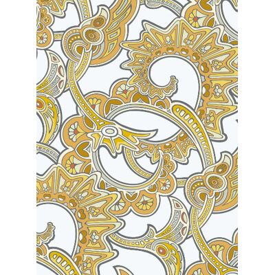 Expressive Tapete Charlotte von Isidore Leroy - Jaune Expressive Tapete Charlotte von Isidore Leroy - Jaune