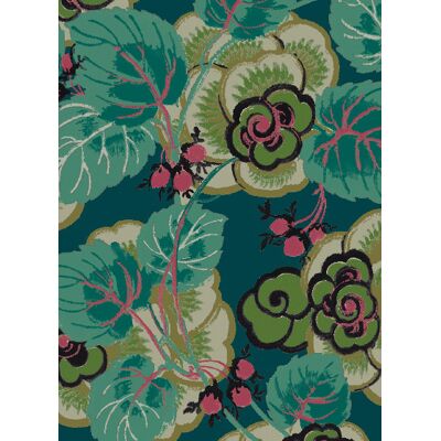 Rosen Tapete Suzanne von Isidore Leroy - Vert Rosen Tapete Suzanne von Isidore Leroy - Vert