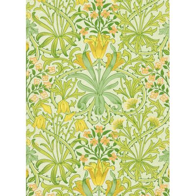 Morris & Co Tapete Woodland Weeds - Sap Green Morris & Co Tapete Woodland Weeds - Sap Green