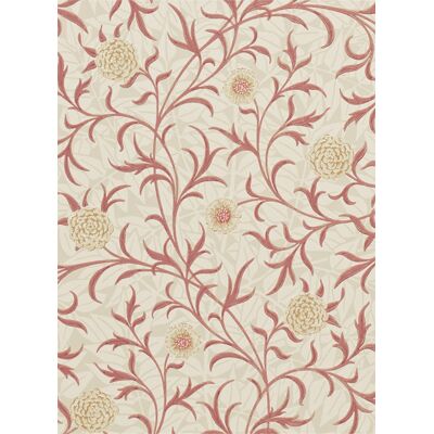 Tapete Scroll von Morris & Co. - Light Brick/ Buff Tapete Scroll von Morris & Co. - Light Brick/ Buff