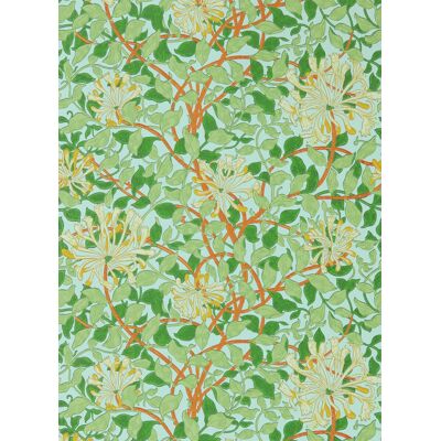 Morris & Co Tapete Honeysuckle - Sky/ Burnt Orange Morris & Co Tapete Honeysuckle - Sky/ Burnt Orange