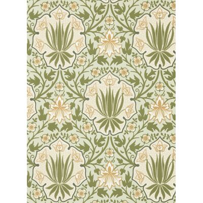 Morris & Co Tapete Iris & Rose - Bayleaf/ Weld Morris & Co Tapete Iris & Rose - Bayleaf/ Weld