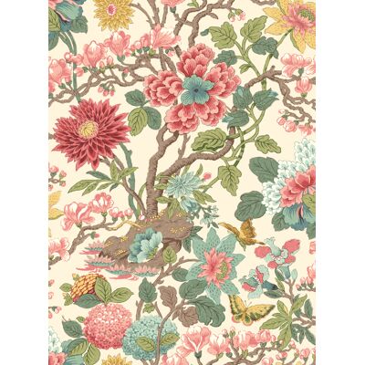 GP & J Baker Tapete Little Magnolia - Rose Madder GP & J Baker Tapete Little Magnolia - Rose Madder