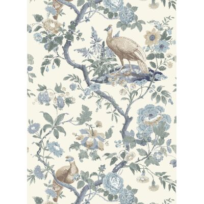 GP & J Baker Tapete Broughton Rose - Blue GP & J Baker Tapete Broughton Rose - Blue
