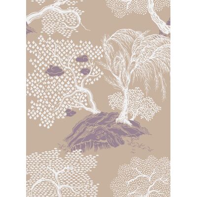 Asien Tapete Jardin d'Asie von Isidore Leroy - Beige Asien Tapete Jardin d'Asie von Isidore Leroy - Beige