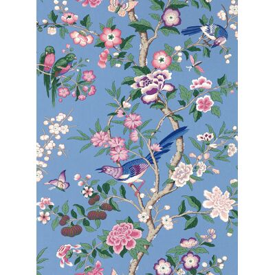 Sanderson Tapete Chinoiserie Hall - Blueberry/ Purple Sanderson Tapete Chinoiserie Hall - Blueberry/ Purple