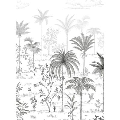 Isidore Leroy Tapete Sur la route de Samarcande - Gris Panel B Isidore Leroy Tapete Sur la route de Samarcande - Gris Panel B