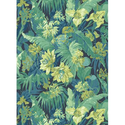 GP & J Baker Tapete Tropical Floral - Indigo/ Teal GP & J Baker Tapete Tropical Floral - Indigo/ Teal