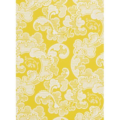 Florale Tapete Eugénie von Isidore Leroy - Jaune Florale Tapete Eugénie von Isidore Leroy - Jaune