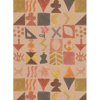 GP & J Baker Tapete Potato Print - Plaster GP & J Baker Tapete Potato Print - Plaster