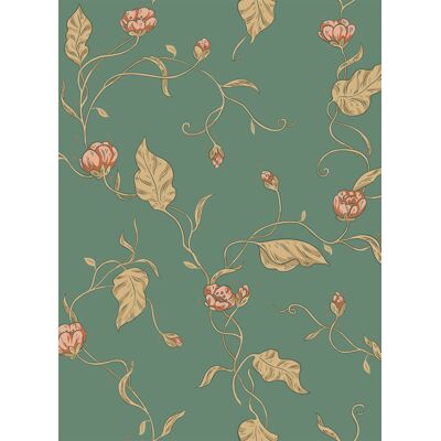 Sandberg Tapete Elmire - Emerald Sandberg Tapete Elmire - Emerald