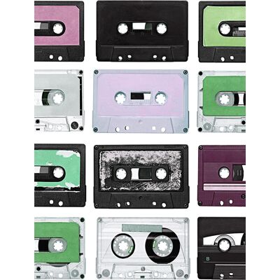 Rebel Walls Tapete Casette Tape - Purple Rain Rebel Walls Tapete Casette Tape - Purple Rain