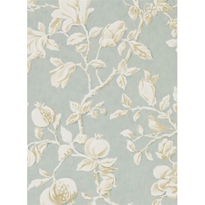 Tapete Magnolia & Pomegranate von Sanderson - Grey Blue Tapete Magnolia & Pomegranate von Sanderson - Grey Blue