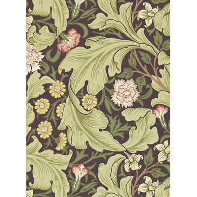 Morris & Co. Tapete Leicester - Chocolate/ Olive Morris & Co. Tapete Leicester - Chocolate/ Olive