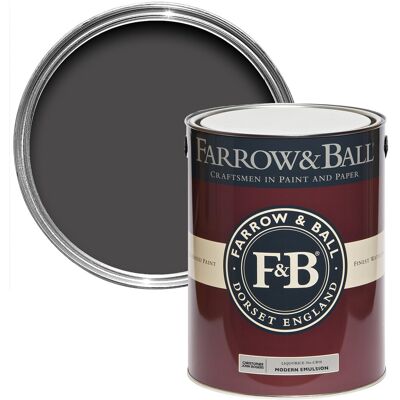 Farrow & Ball Liquorice CB10 - 5l Moderne Emulsion - Innenfarbe Farrow & Ball Liquorice CB10 - 5l Moderne Emulsion - Innenfarbe