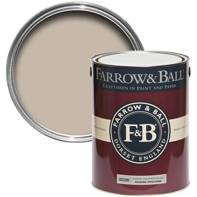 Farrow & Ball Modern Emulsion - 5l - Roasted Macadamia CB2 Farrow & Ball Modern Emulsion - 5l - Roasted Macadamia CB2