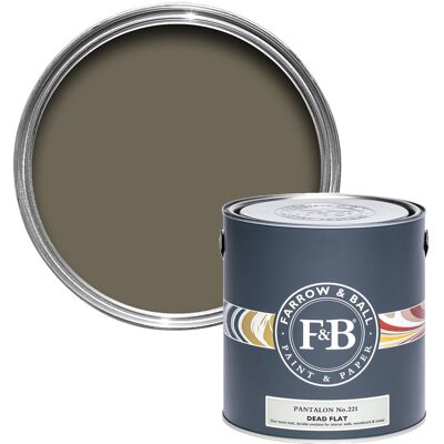Farrow & Ball Dead Flat Archivton - 2,5l - Pantalon 221 Farrow & Ball Dead Flat Archivton - 2,5l - Pantalon 221