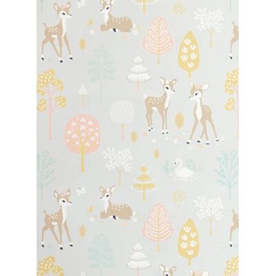 Kindertapete Golden Woods von Majvillan - Soft Grey Kindertapete Golden Woods von Majvillan - Soft Grey