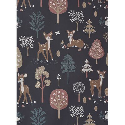 Kindertapete Golden Woods von Majvillan - Deep Grey Kindertapete Golden Woods von Majvillan - Deep Grey