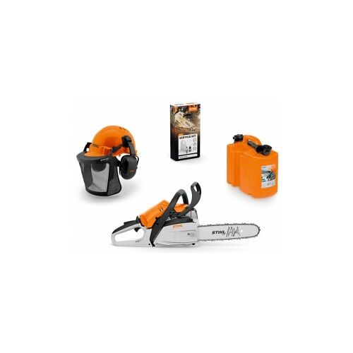 STIHL MS 162, 30cm Set + Helmset + Benzinkanister + Service Kit 18
