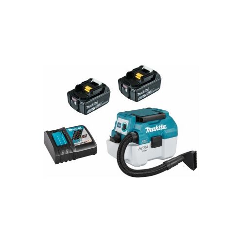 Makita DVC750LZX3 + 2x 5Ah Akku + Ladegerät