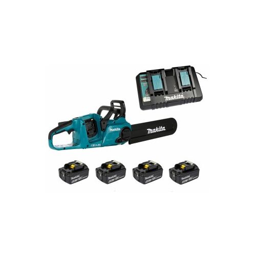 Makita DUC353PG4 4x 6Ah Akku + 2-fach Ladegerät