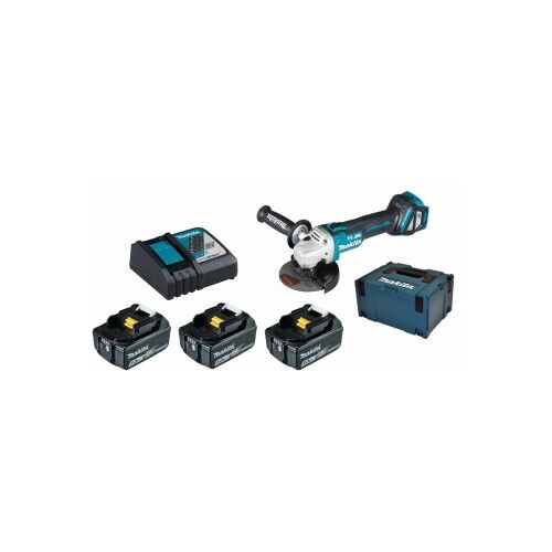 Makita DGA513RT3J 3x 5Ah Akku + Ladegerät