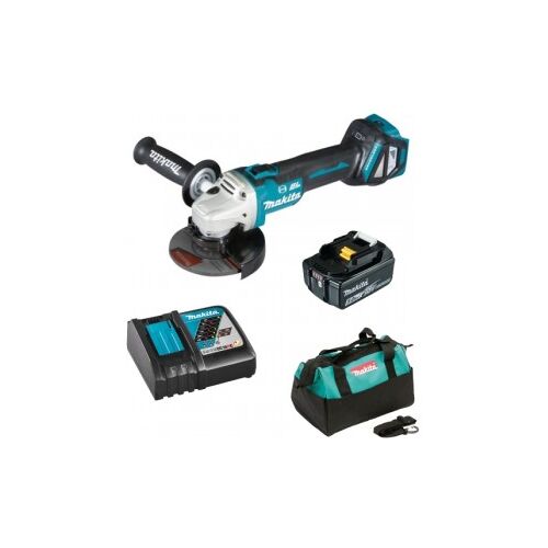 Makita DGA513RT1 1x 5Ah Akku + Ladegerät mit Transporttasche
