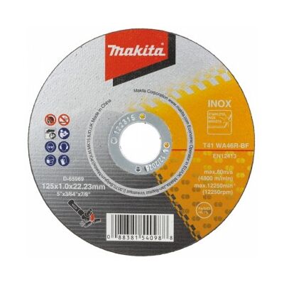 Makita 125x1,0mm Trennscheibe - Edelstahl & Stahl Makita 125x1,0mm Trennscheibe - Edelstahl & Stahl
